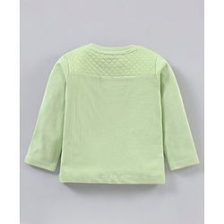 Babyhug Cotton Full Sleeves T-Shirt Multiprint- Green