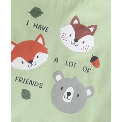 Babyhug Cotton Full Sleeves T-Shirt Multiprint- Green