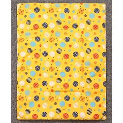 Babyhug Diaper Changing Mat Set of 3 with Removable waterproof Sheet Circle Print-Yellow