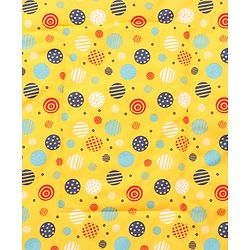 Babyhug Diaper Changing Mat Set of 3 with Removable waterproof Sheet Circle Print-Yellow