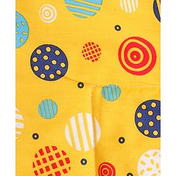 Babyhug Diaper Changing Mat Set of 3 with Removable waterproof Sheet Circle Print-Yellow