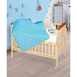 Babyhug Cotton Quilt Moon Print - Blue