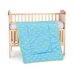 Babyhug Cotton Quilt Moon Print - Blue