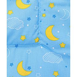 Babyhug Cotton Quilt Moon Print - Blue