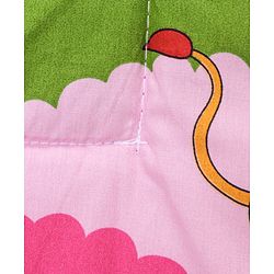 Babyhug Cotton Quilt Jungle Print - Pink
