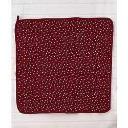 Babyhug Double Layer Terry Hooded Towel Floral Print - Pink