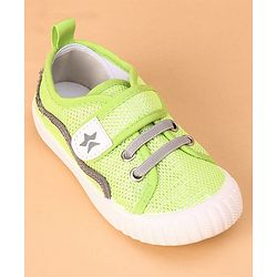 Cute Walk by Babyhug Casual Shoes with Velcro - Green