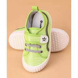 Cute Walk by Babyhug Casual Shoes with Velcro - Green