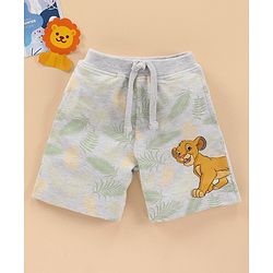 Babyhug Knee Length Knit Shorts Camo Print- White