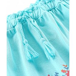 Babyhug Cotton Mid Thigh Skirt Chevron Print - Blue