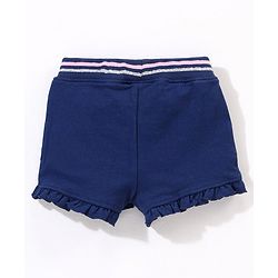 Babyhug Cotton Knit   Mid Thigh Length Shorts Ice Cream Print - Navy Blue
