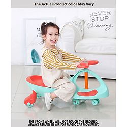 Babyhug Champion Kids Swing Car With LED Wheels (Colour May Vary)