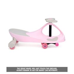 Babyhug Champion Kids Swing Car With LED Wheels (Colour May Vary)