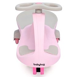 Babyhug Champion Kids Swing Car With LED Wheels (Colour May Vary)