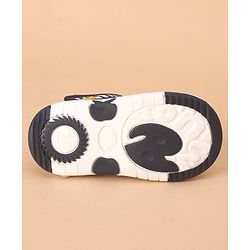 Cute Walk by Babyhug Velcro Closure Sandals Car Applique Blue Yellow (Stripes Colour MayVary)