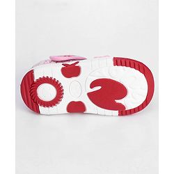 Cute Walk by Babyhug Embellished Casual Shoes With Velcro Closure Bow Applique- Pink