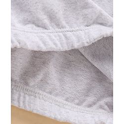 Babyhug Full Sleeves Cotton Sweatshirt With Graphics Love Embroidery- Grey