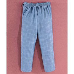 Babyhug Full Sleeves Checked Party Suit - Blue