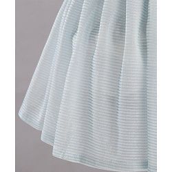 Babyhug Party Wear Sleeveless Frock Floral Appliques - Light Blue