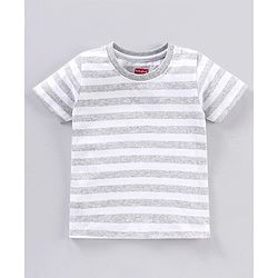 Babyhug Cotton Half Sleeves T-Shirt Bulb & Stripes Print Pack of 3- Green & Orange