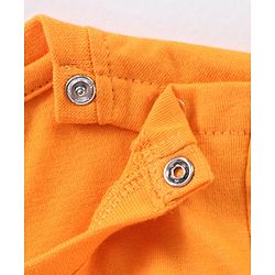 Babyhug Cotton Half Sleeves T-Shirt Bulb & Stripes Print Pack of 3- Green & Orange