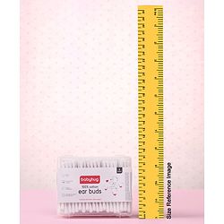 Babyhug 100% Pure Cotton Buds with Eco-Friendly Paper Sticks  200 Pieces | Soft | Safe | Gentle for Babies