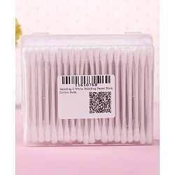 Babyhug 100% Pure Cotton Buds with Eco-Friendly Paper Sticks  200 Pieces | Soft | Safe | Gentle for Babies