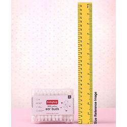 Babyhug Paper Stick Cotton Buds with Ear Drum Protection - 55 Pieces