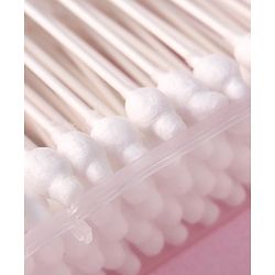 Babyhug Paper Stick Cotton Buds with Ear Drum Protection - 55 Pieces