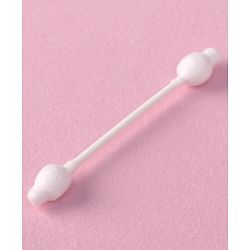 Babyhug Paper Stick Cotton Buds with Ear Drum Protection - 55 Pieces