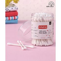 Babyhug Paper Stick Thin Cotton Buds - 100 Pieces