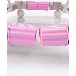 Babyhug Champ 2 in 1 Multifunctional Rocker cum Walker with Lights I Musical Play tray cum feeding tray - Pink| Removable Foot Mat| Smooth Swivel Wheels| Compact Fold
