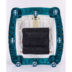 Babyhug Unicorn Foldable Baby Walker Cum Rocker With Sun Shade - Blue