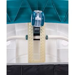 Babyhug Unicorn Foldable Baby Walker Cum Rocker With Sun Shade - Blue