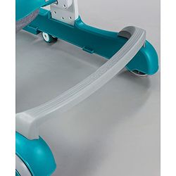 Babyhug Zest Musical Baby Walker With Adjustable Height anti Fall Protection & Toy Bar- Green White