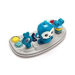 Babyhug Rejoice Musical Baby Walker Cum Rocker Function With Adjustable Height - Green White (Toys color may vary)