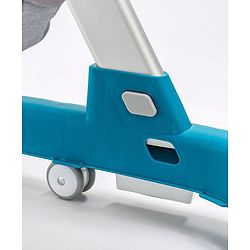 Babyhug Laugh & Learn Multifunctional 2 in 1 Baby Walker With anti Fall Protection & Adjustable Height Without Foot Mat- Blue White