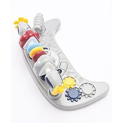 Babyhug Laugh & Learn Multifunctional 2 in 1 Baby Walker With anti Fall Protection & Adjustable Height - Red White| Musical Play Tray with Light| Easy Compact Folding| Swivel Wheels| Smart Speed Control| Push Walker
