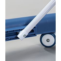 Babyhug Little Racer Car Shape Walker - Blue| Removable Toy Tray| Smooth Swivel Wheels| Light & Music| Comfortable Seat