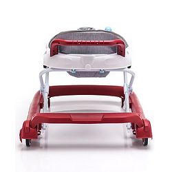 Babyhug Little Racer Car Shape Walker - Blue| Removable Toy Tray| Smooth Swivel Wheels| Light & Music| Comfortable Seat