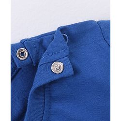 Babyhug Half Sleeves Cotton T-Shirt Indian Flag & Republic Day Text Print - Blue