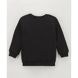 Babyhug Full Sleeves Cotton Sweatshirts Panda Print - Black