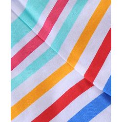 Babyhug Mid Thigh Length Knit Cotton Shorts Stripes Print Pack of 2- Red White