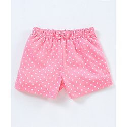 Babyhug Cotton Knit Mid Thigh Length Short Strawberry Print Pack of 3 - Pink & Navy Blue