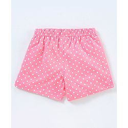 Babyhug Cotton Knit Mid Thigh Length Short Strawberry Print Pack of 3 - Pink & Navy Blue
