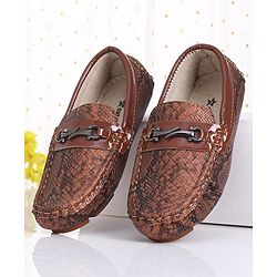 Cute Walk by Babyhug Slip On Formal Shoes- Brown