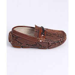 Cute Walk by Babyhug Slip On Formal Shoes- Brown