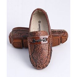 Cute Walk by Babyhug Slip On Formal Shoes- Brown