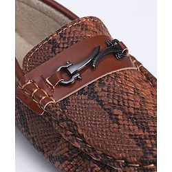 Cute Walk by Babyhug Slip On Formal Shoes- Brown