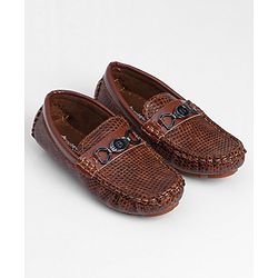 Cute Walk by Babyhug Slip On Formal Shoes- Brown